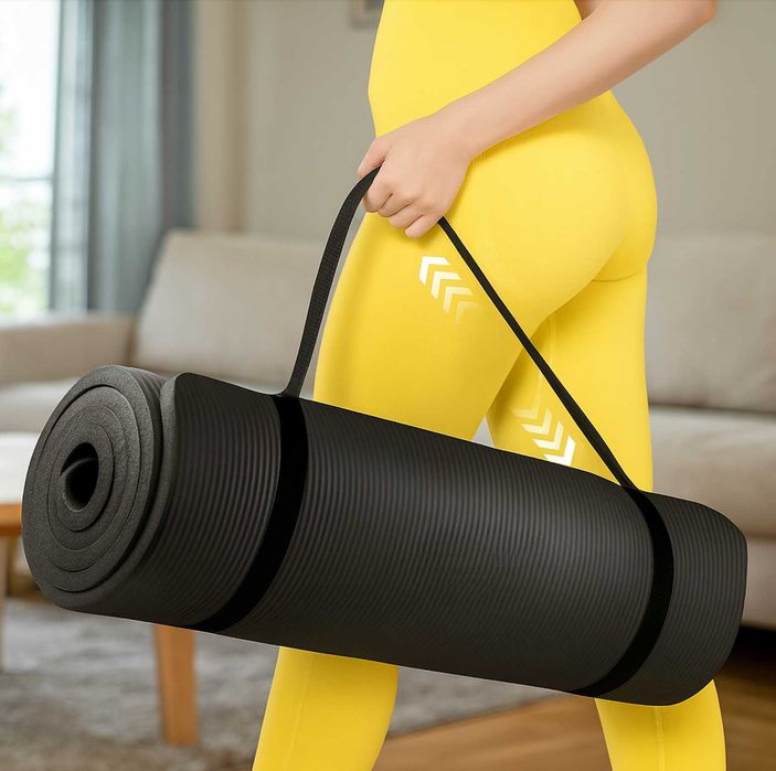 Zestaw 2w1 Mata do Ćwiczeń Fitness Jogi +GRATIS Gumy Oporowe Mini Band
