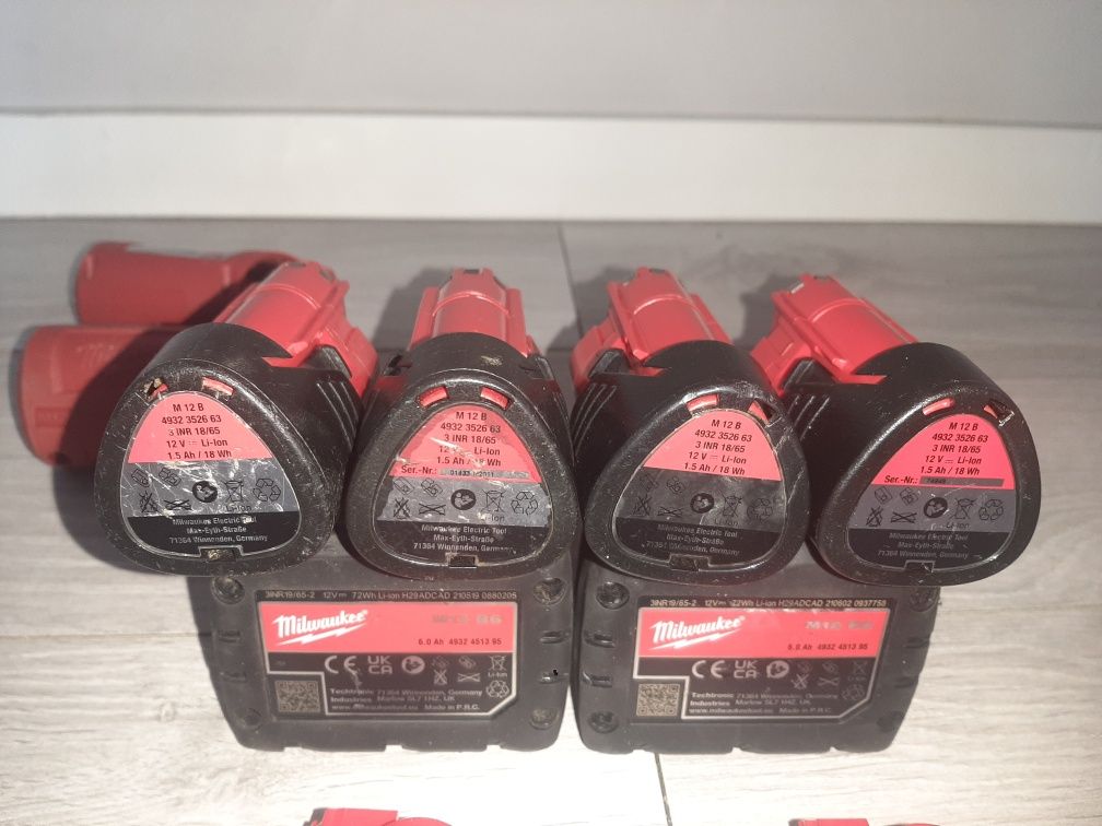 Akumulator Milwaukee M12 B6 6Ah uszkodzony do regeneracji