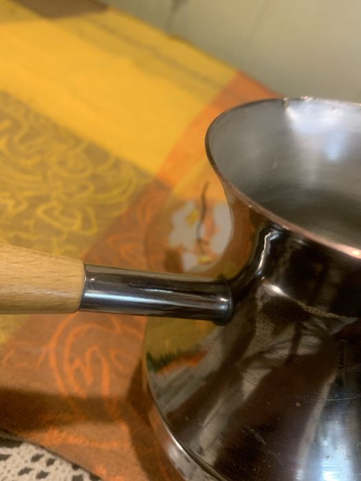 Медная ЦЕЛЬНОЛИТАЯ турка на 550 мл подарит радость утреннего кофе