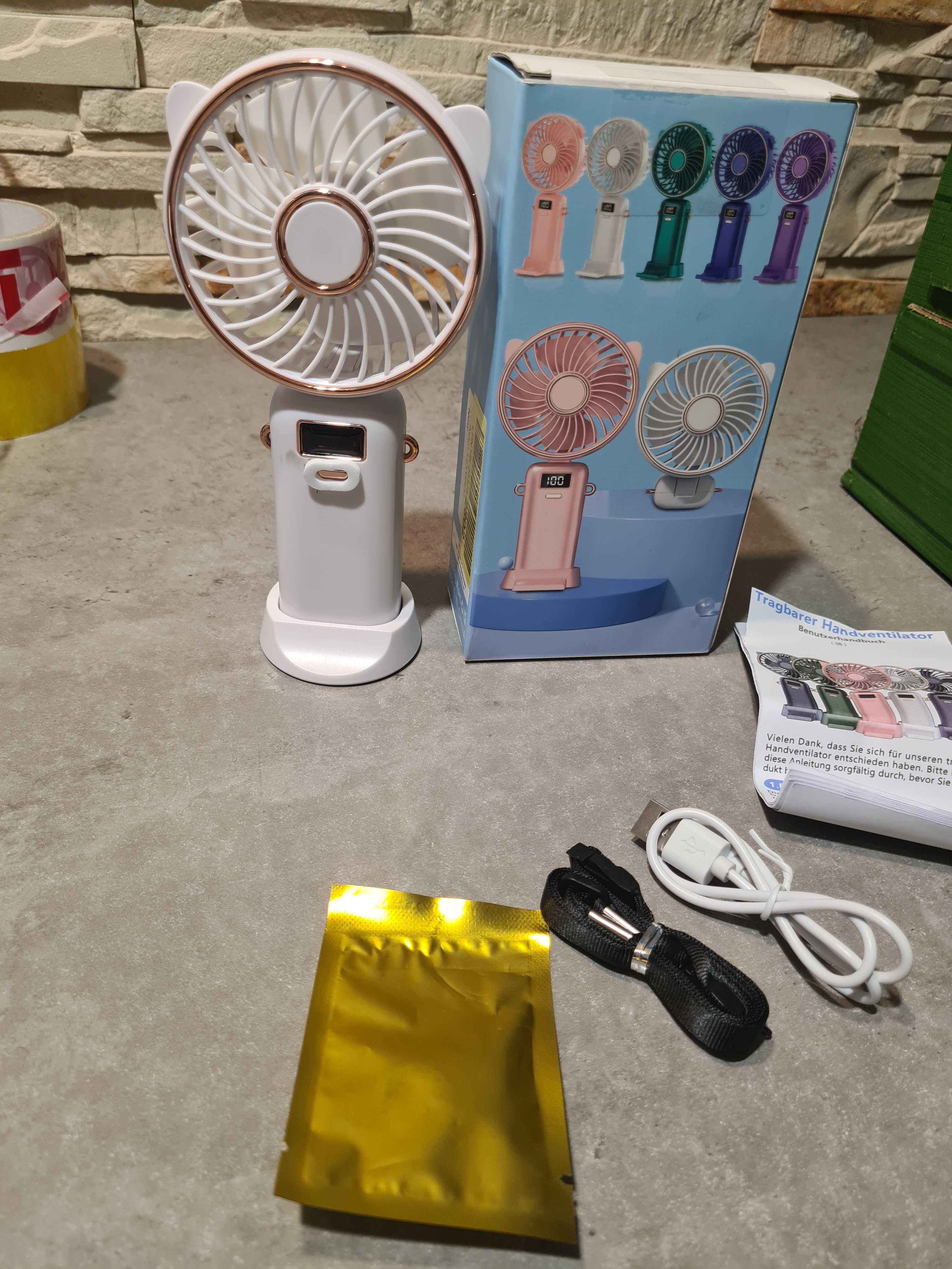 mini ręczny wetnylator ładowany na USB