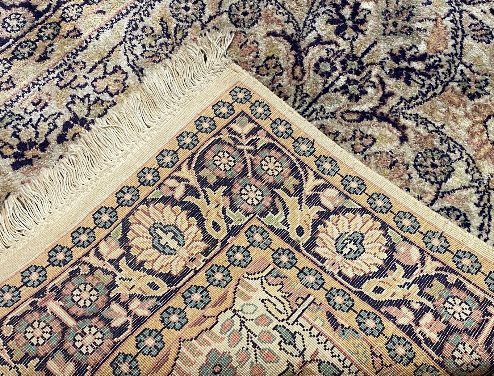 Jedwabny Ghoum 165 # 92 Perski dywan ręcznie tkany z jedwabiu