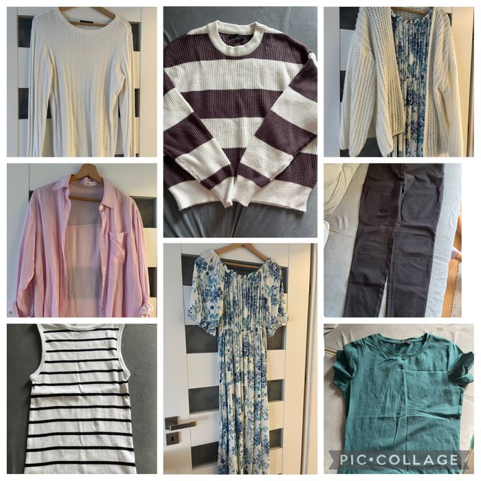 Paczka ubrań Mohito/Sinsay M/38 sweter, spodnie, koszula