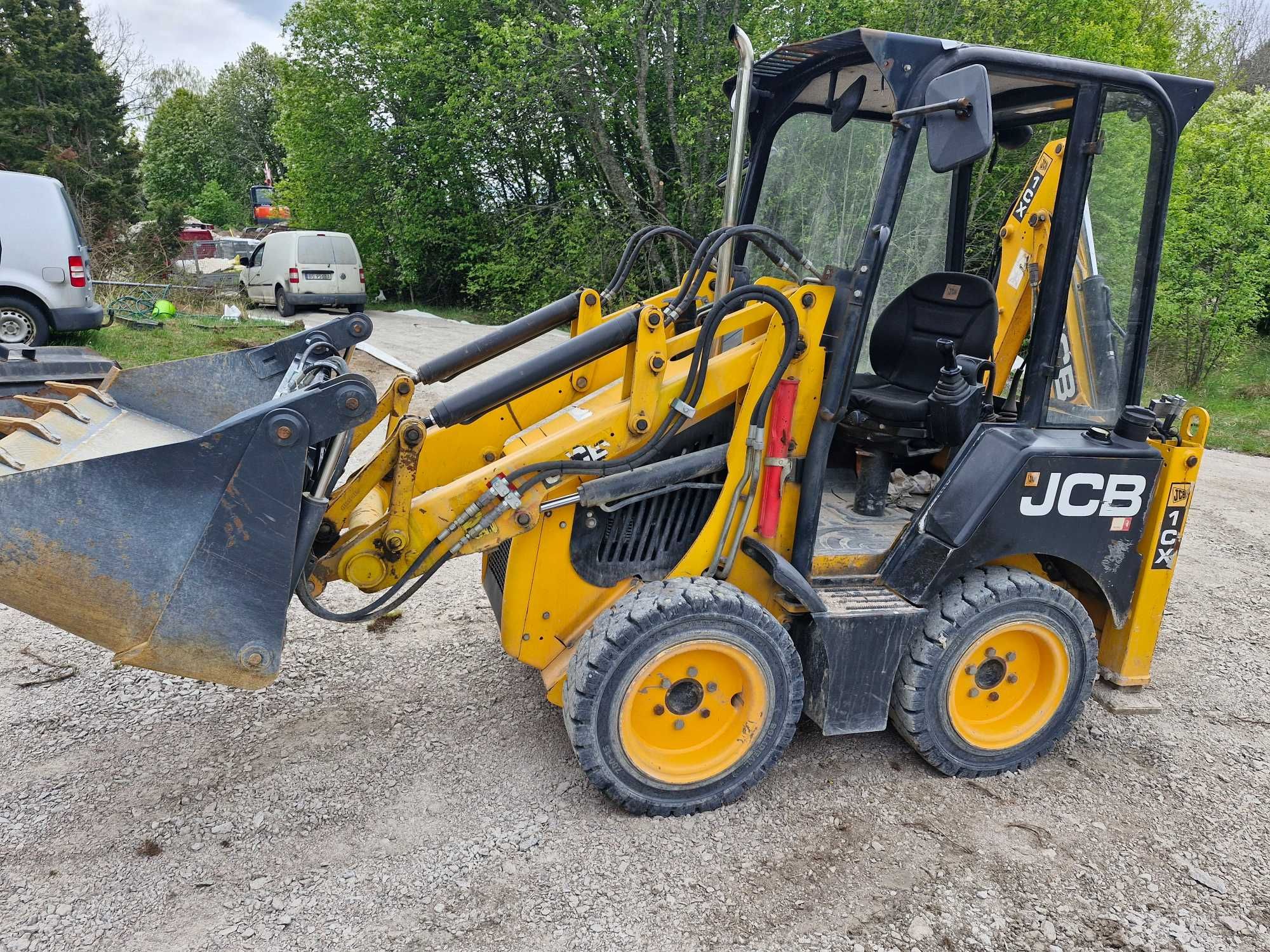Wynajem Koparki koparko- ładowarki JCB 1CX łyżka, widły, krokodyl