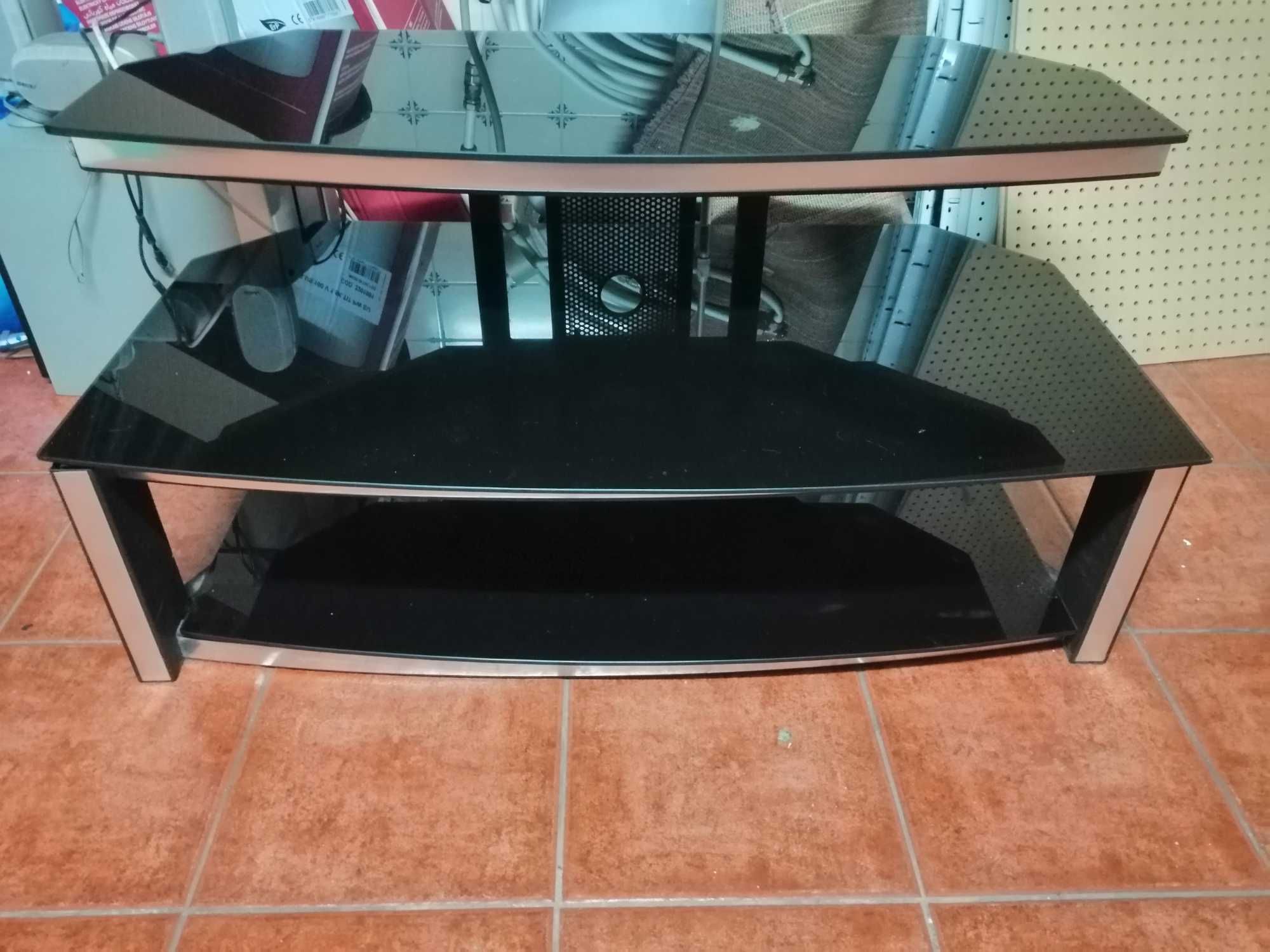 Móvel TV/HIFI em Metal e Vidro