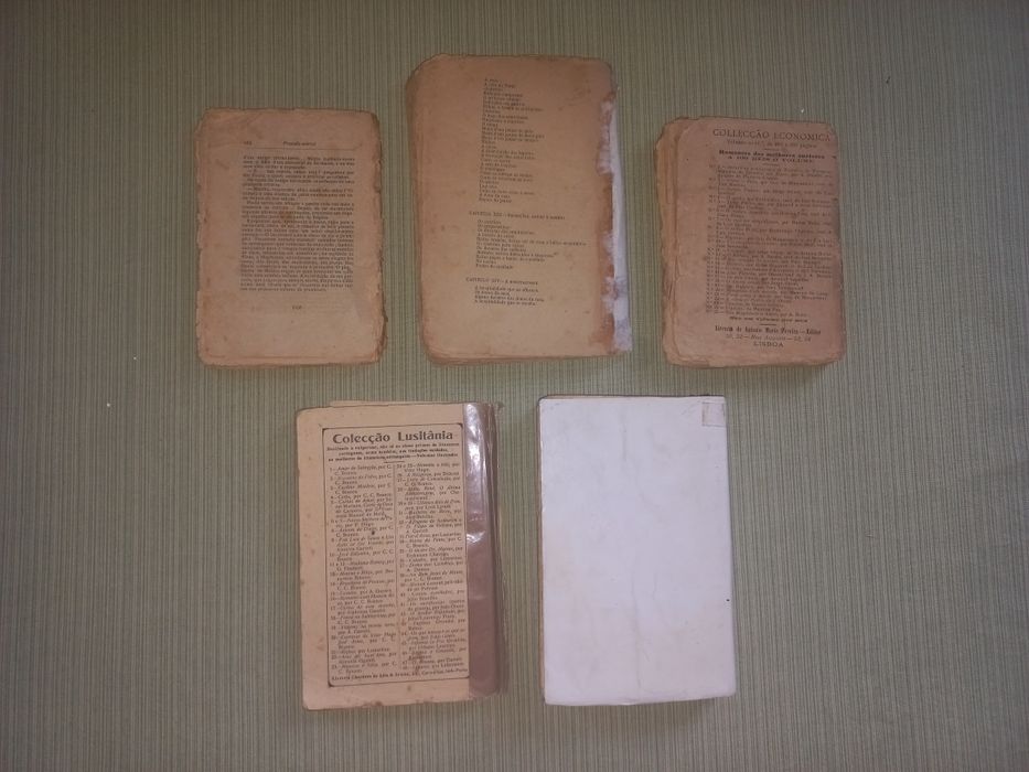 5 livros antigos 1897 Eça de Queiroz
