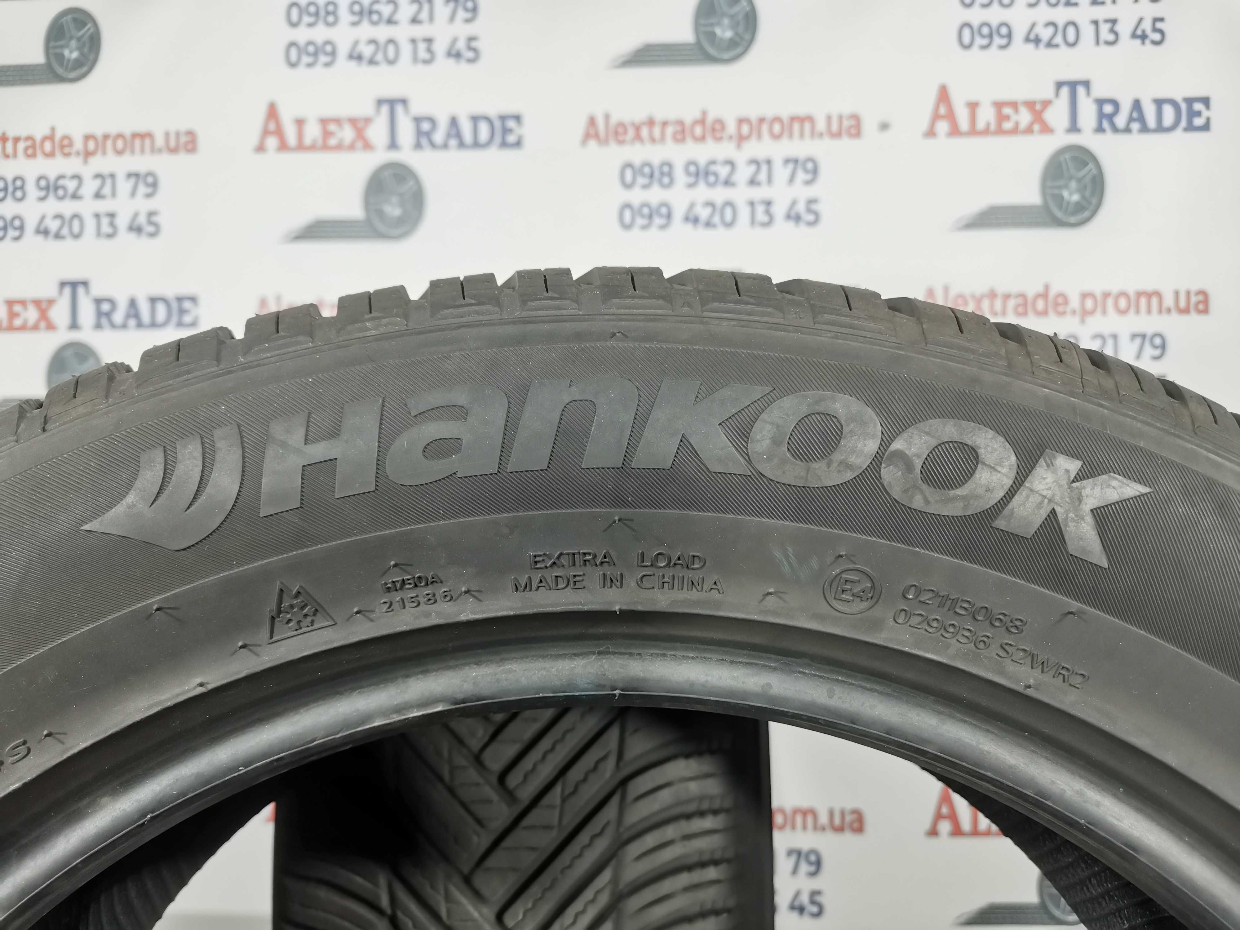 2 шт. 235/55 R18 Hankook Kinergy 4S2X шини бу, 2022 рік, 8 мм