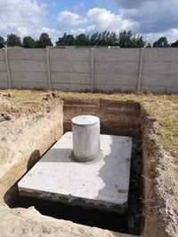 Szambo betonowe zbiorniki 7m3 piwniczki, kanały dostawa montaż