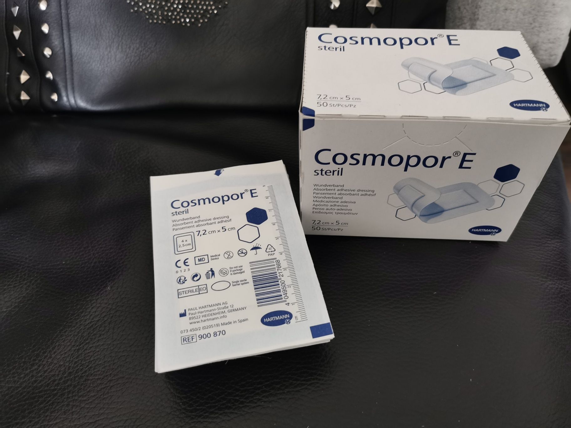 Cosmopor E, plastry opatrunkowe jałowe, 7,2 x 5 cm, 70 szt.