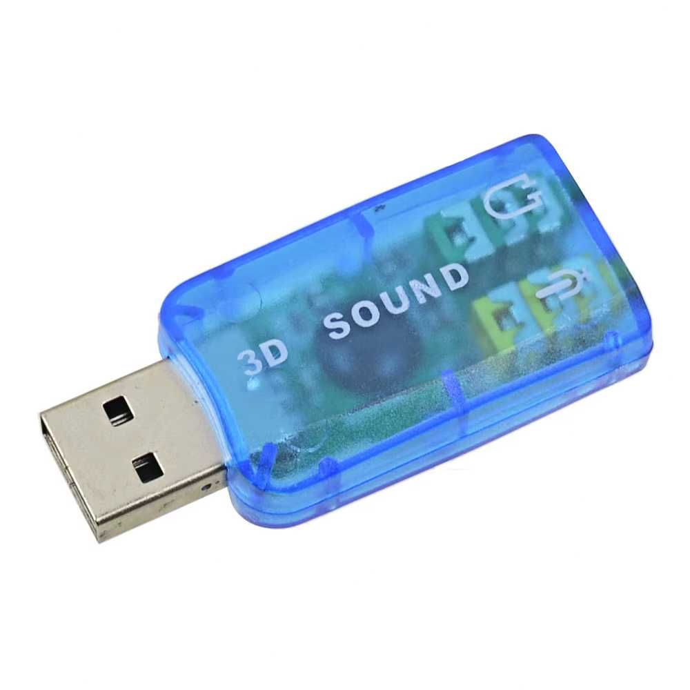 Внешняя USB звуковая карта, 3D, 5.1,  USB ЦАП