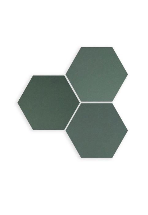 WOW SIX HEXA GREEN 14X16 Płytki heksagonalne hex zielone