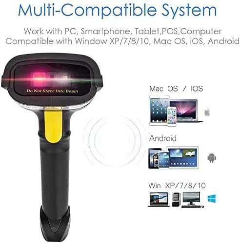 NETUM 2D skaner kodów kreskowych, Bluetooth, USB, kompatybilny z QR