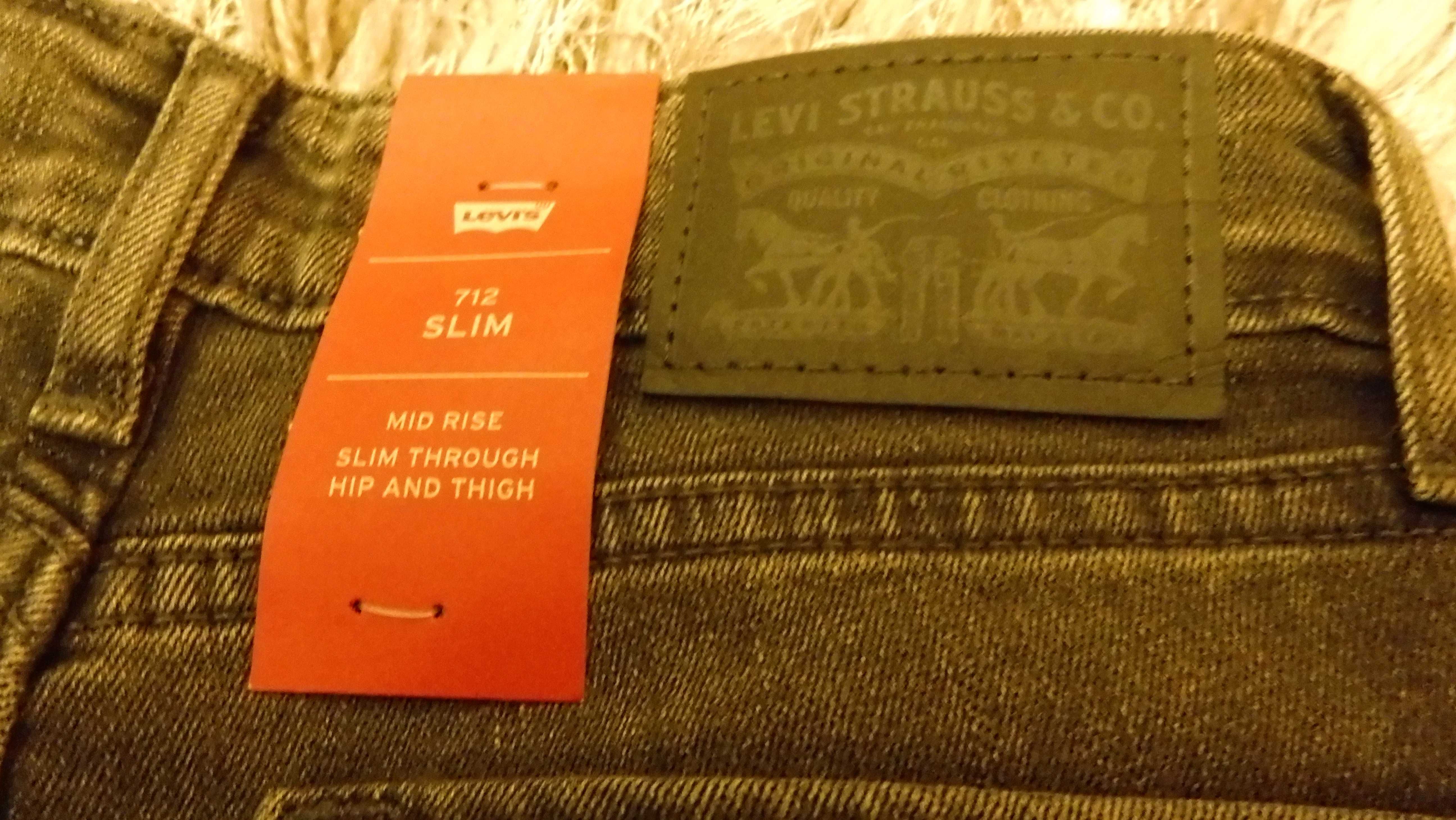 Levi's jeans spodnie 712 Slim  Nowe z USA  z metkami