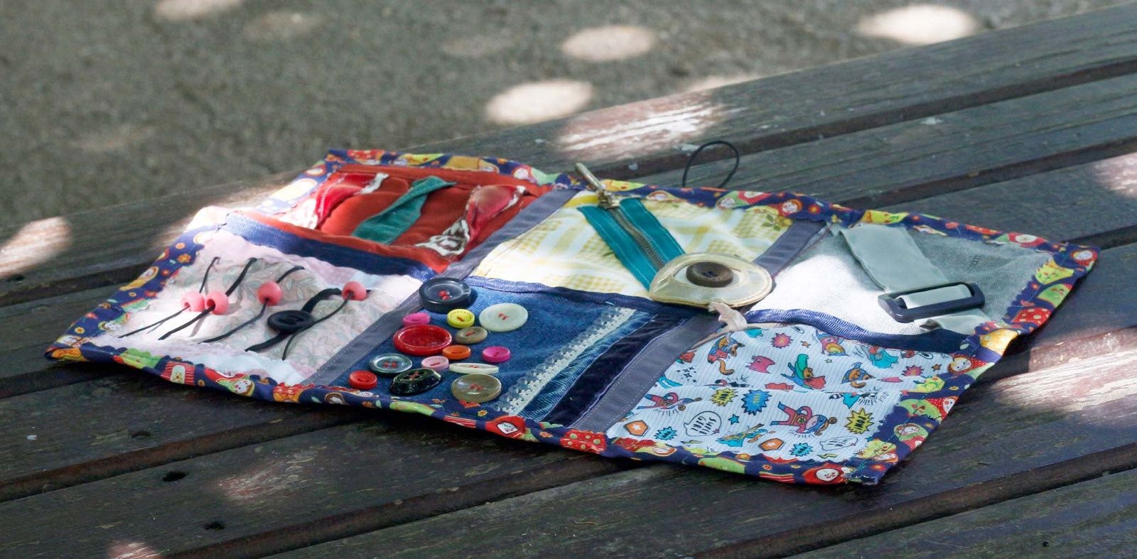 Fidget blanket sensorial para pacientes com demência, Alzheimer o