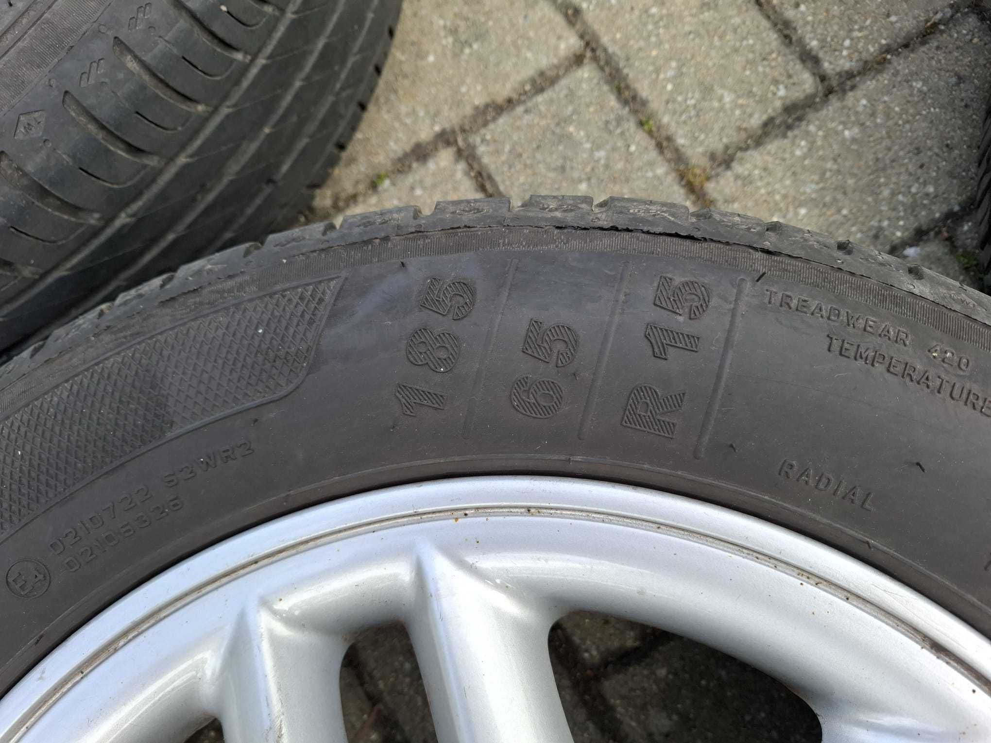 Koła opony felgi 185x65x15 Kleber lato opony z 2022r
