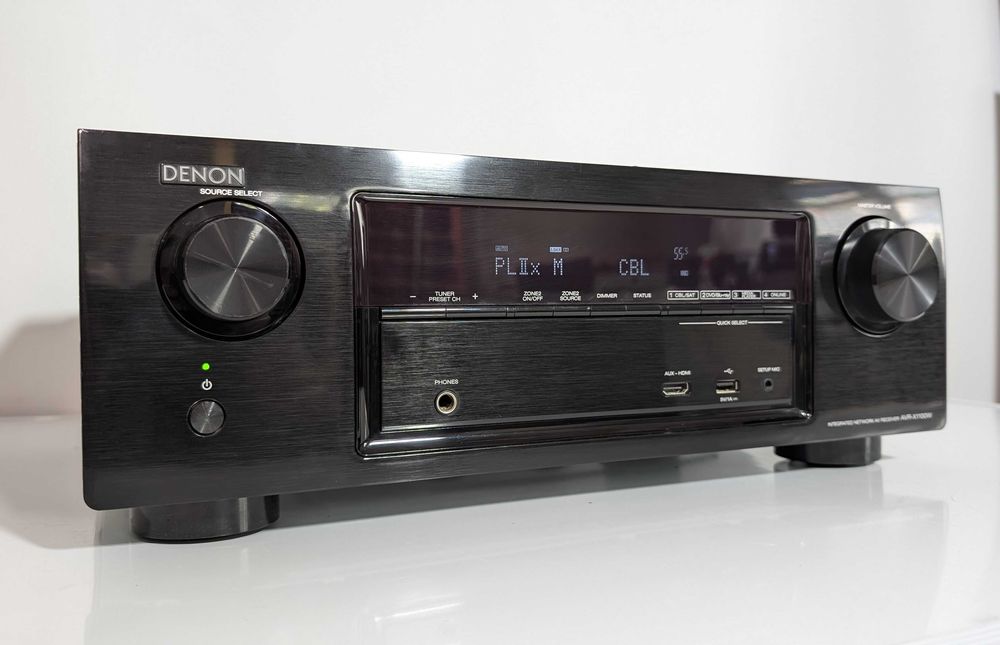 7.2 Ресивер Denon AVR-X1100W,має 120 Вт/канал/ Wi-Fi/Bluetooth/HDMI/4K