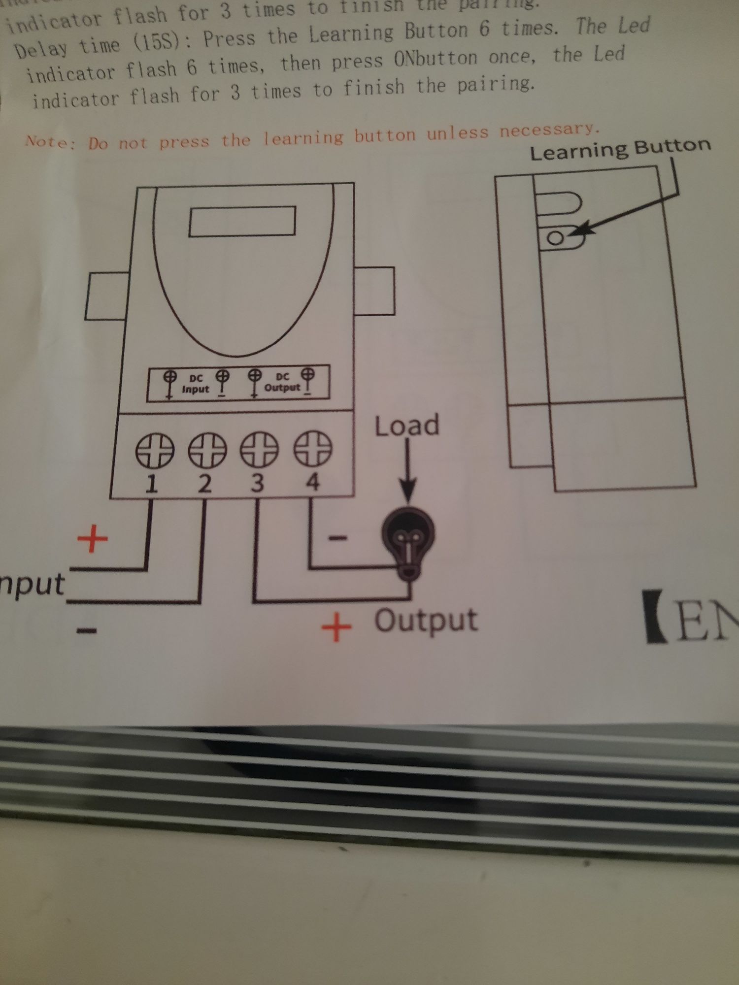 Interruptor on/off de 12v dc com 2 comandos