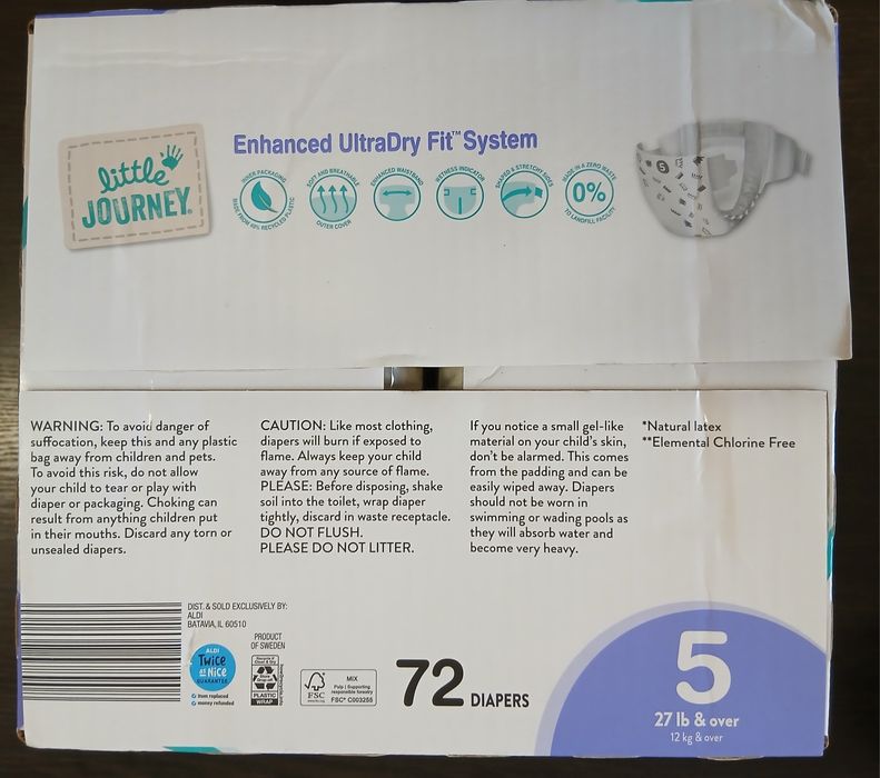 Підгузки Little Journey Small Strides Ultra Dry 5, 6
