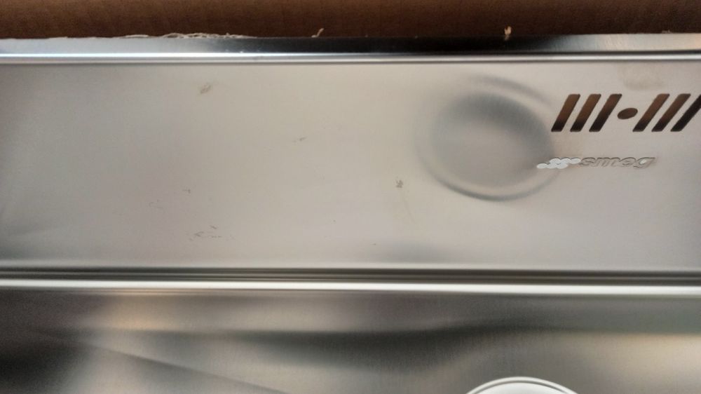 Zlewozmywak stalowy SMEG VSTQ72-2 nowy, uszkodzony