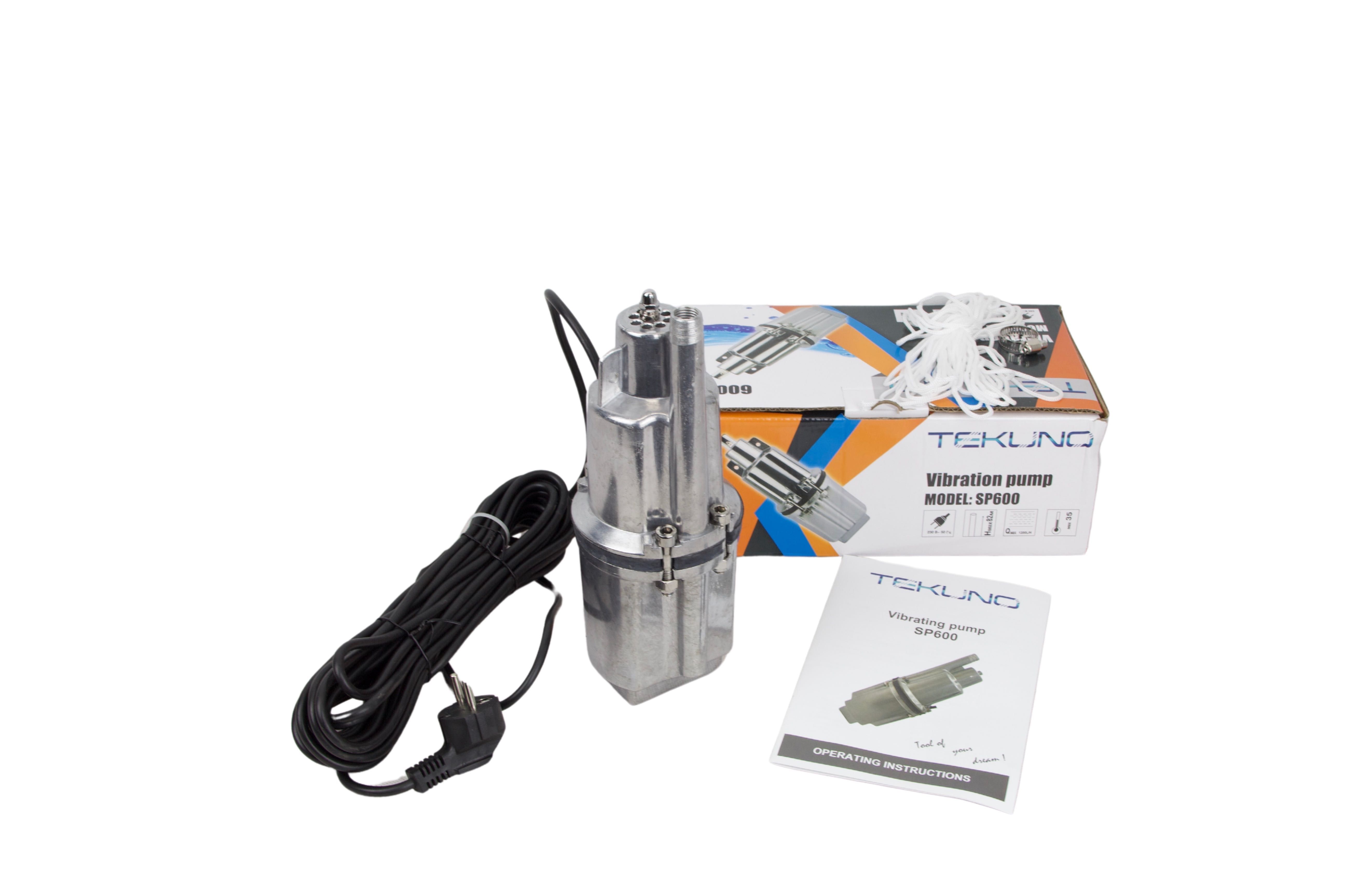 RUSKA pompa wibracyjna, mocna 600W, do studni, basenu, szybów