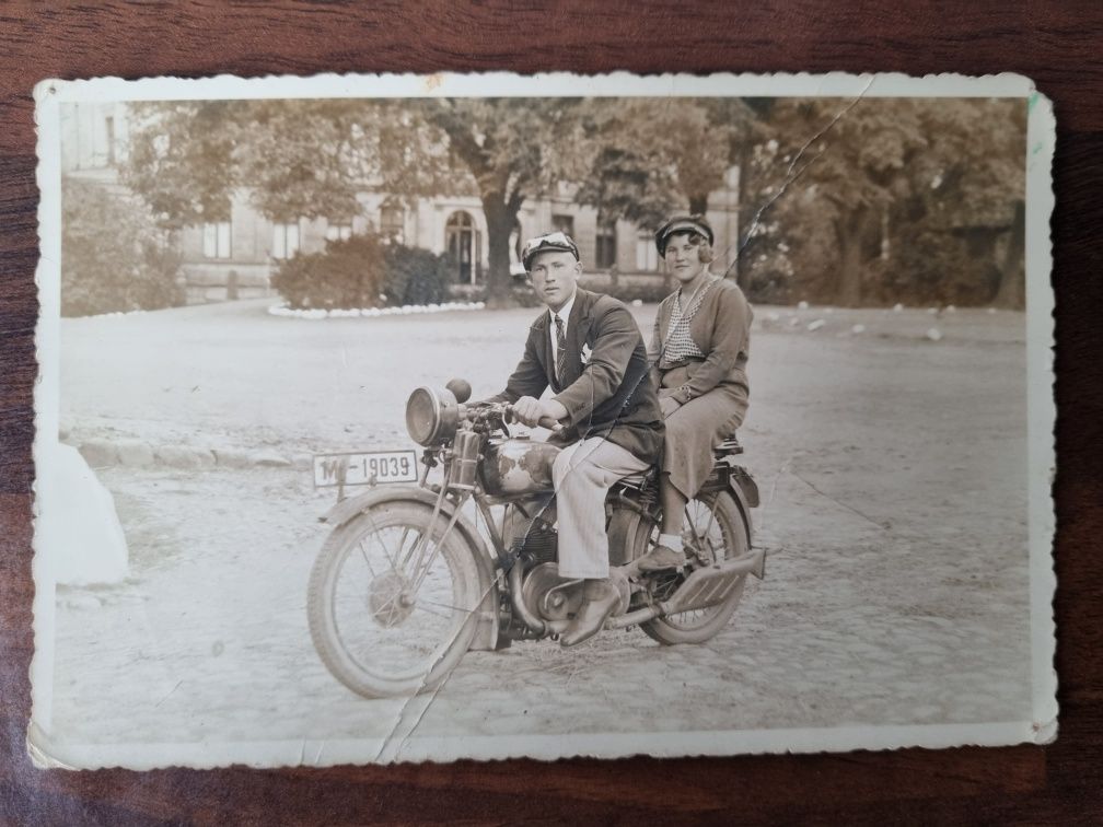Stare zdjęcie motor Niemcy 1934