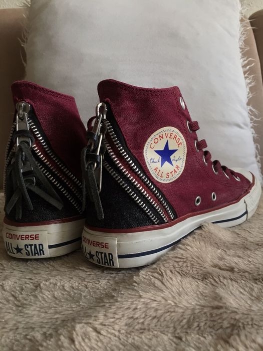 Converse Ct Tri Zip Hi suwaki bordowe Sizeer