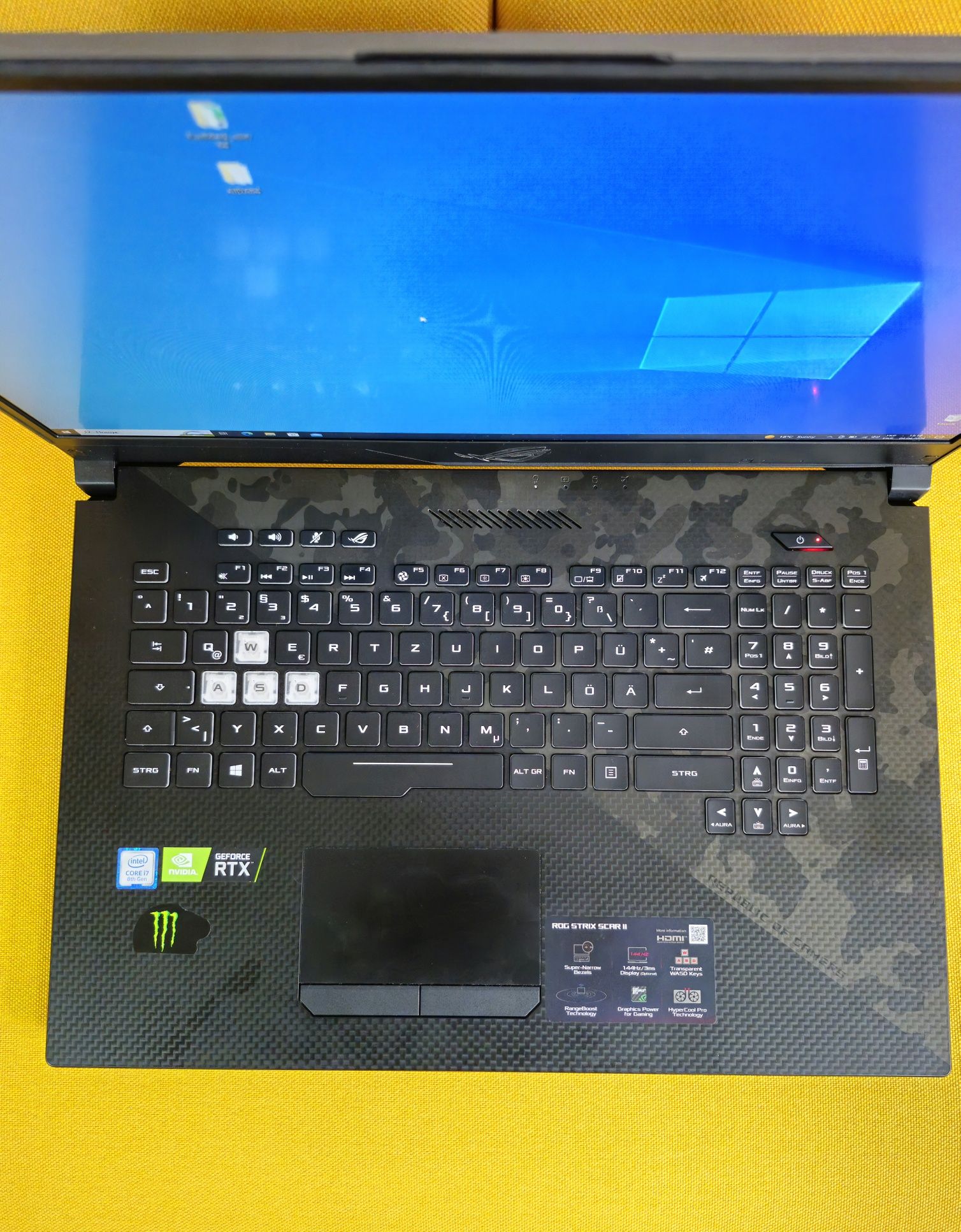 Ноутбук Asus ROG Strix SCAR II/Intel Core i7-8750H,16gb ddr4,rtx 2070