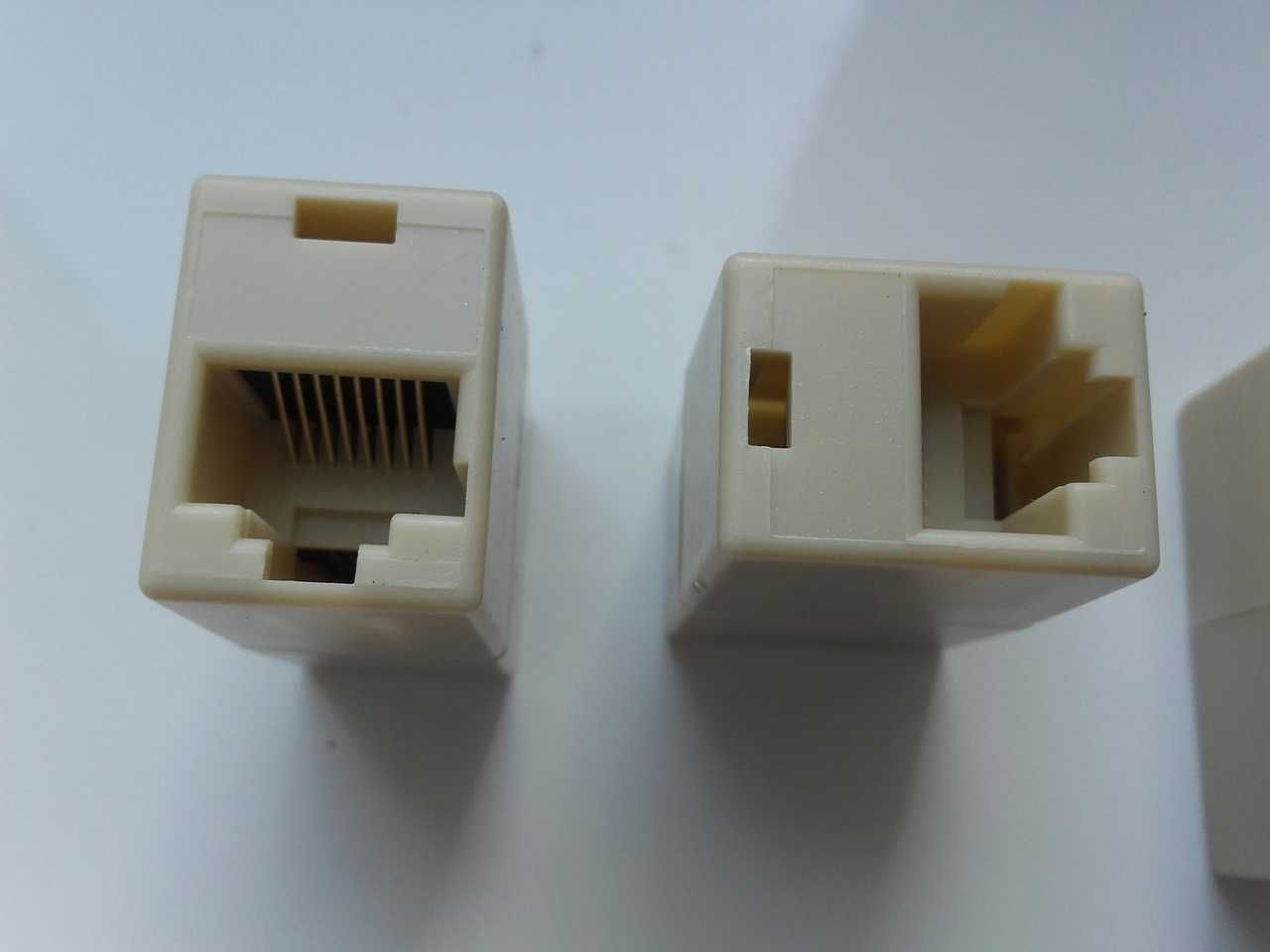 Łącznik LAN RJ45, Cat 5, cat5e, 8pin, żeńskie RJ45 z obu stron