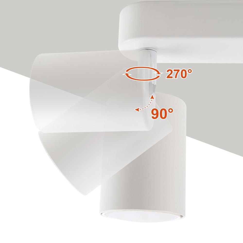 sufitowa lampa 3-żarówkowa 2 sztuku