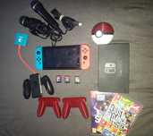 Nintendo Switch V2 Stan Idealny Zestaw + 3 Gry + Pokeball