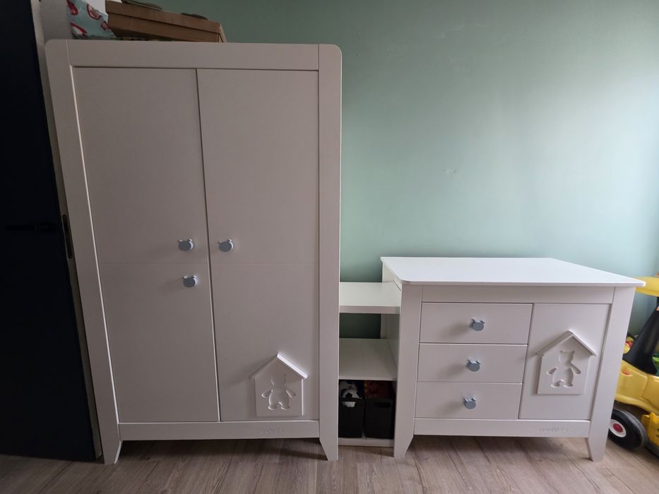 Meble dzieciece noukie's szafa komoda dla dzieci miś