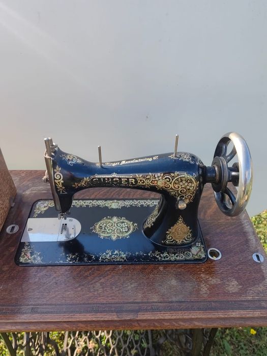 Maszyna do szycia Singer, retro, stolik żeliwny