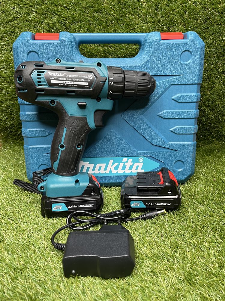 РОЗПРОДАЖ/Акумуляторний шуруповерт Makita DF 550 DWE 24V 5.0A/макита