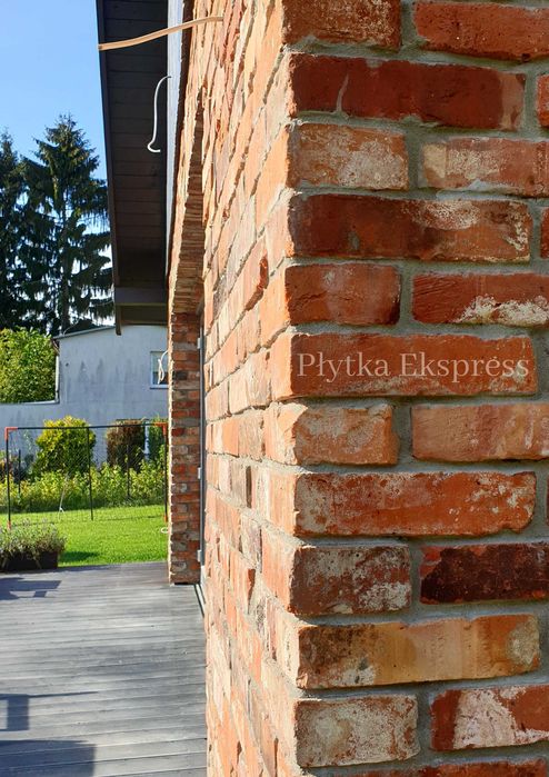 Cegła rozbiórkowa, lico, płytka retro