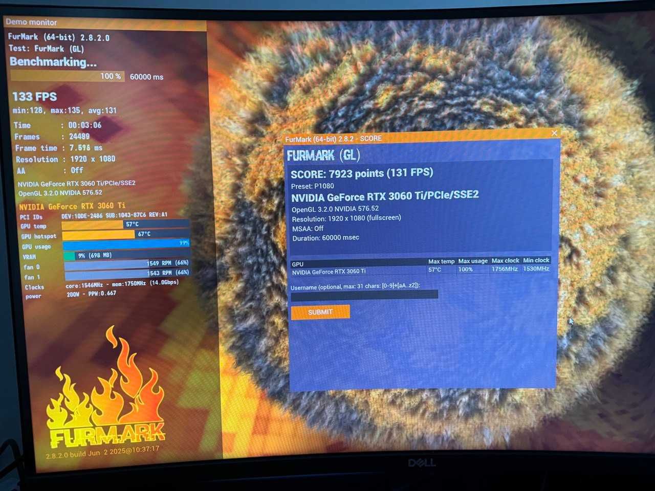 Karta graficzna ASUS RTX 3060 Ti TUF Gaming OC 8GB (stan idealny)