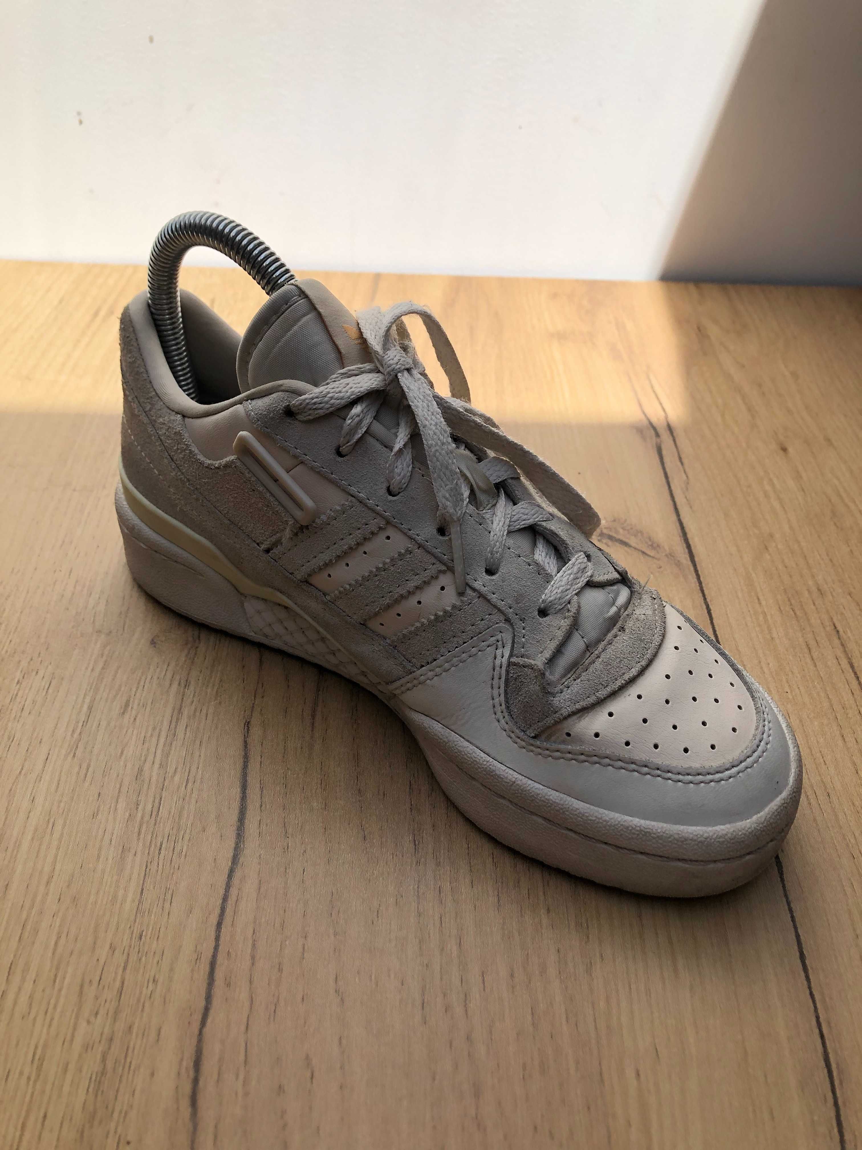 Beżowe Damskie Buty Adidas Forum Low Rozmiar 36 2/3