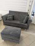 Sofa dwuosobowa glamour welur