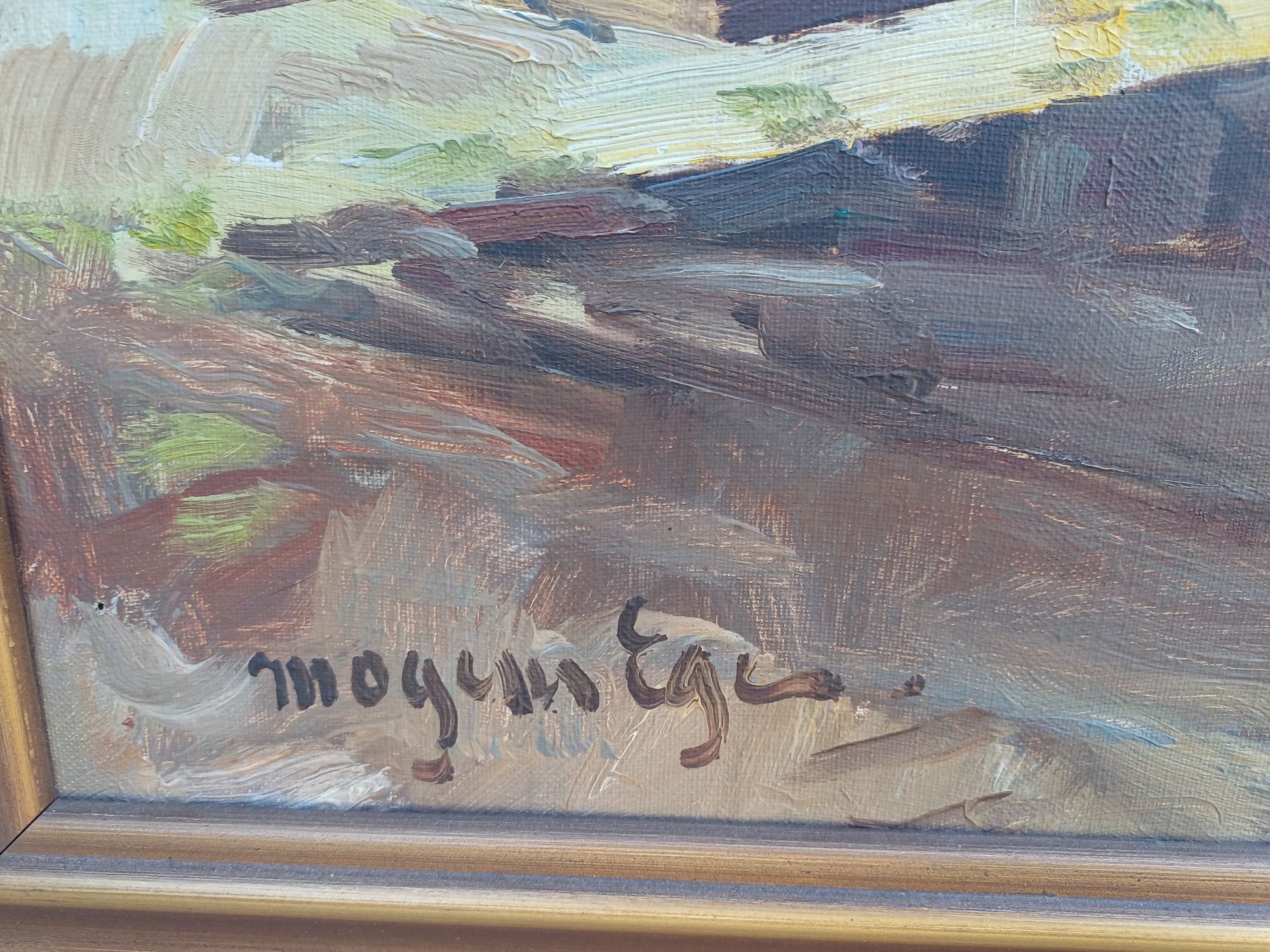 Stary obraz na płótnie Mogens EGE
