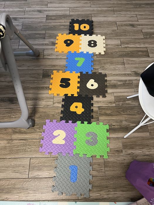 Килимок дитячій пазл с цифрами