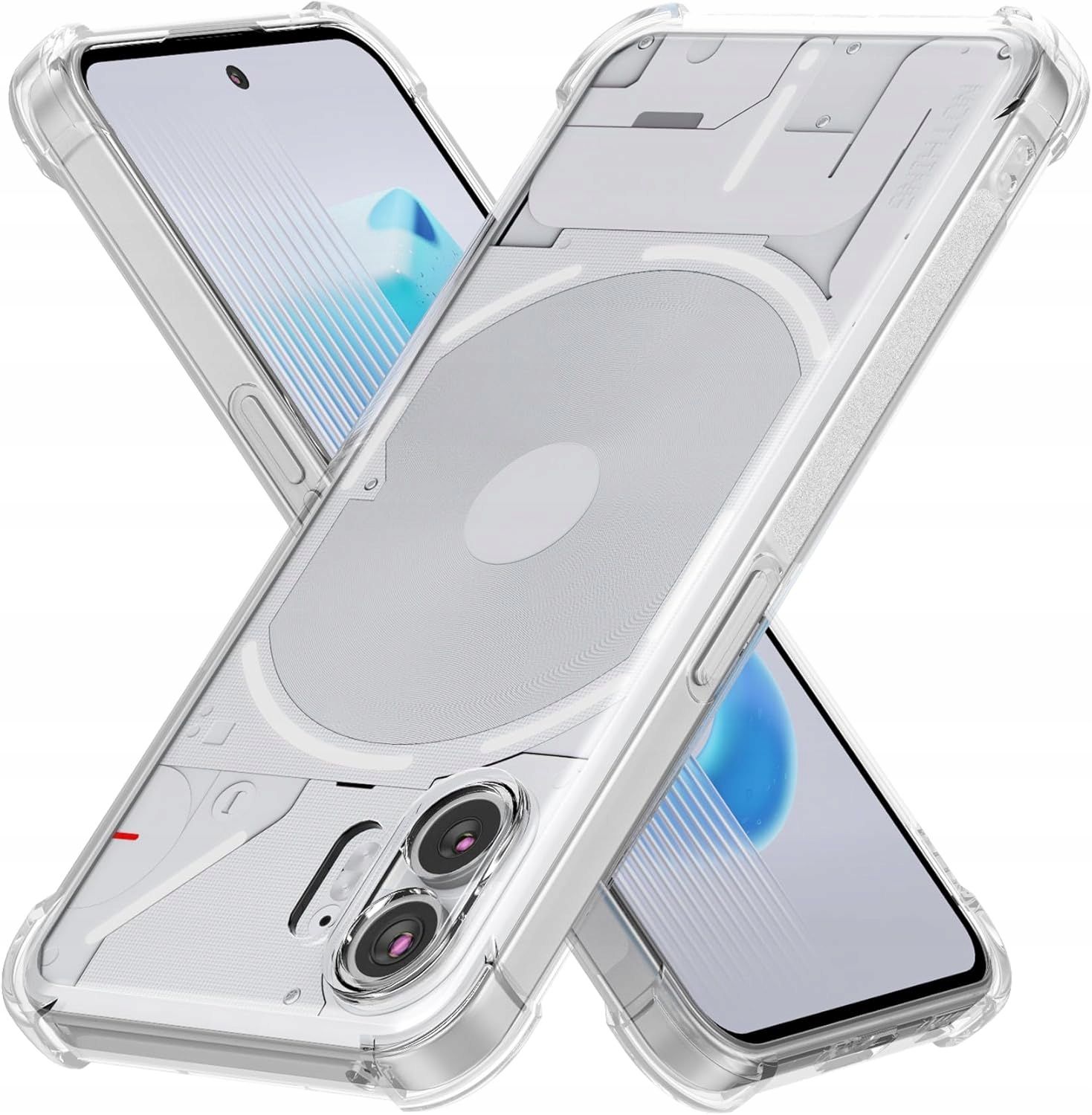 etui nothing phone 2 2023 przezroczyste odporne na zarysowania tpu