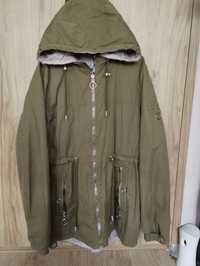 Parka khaki wiosna 44 dwustronna