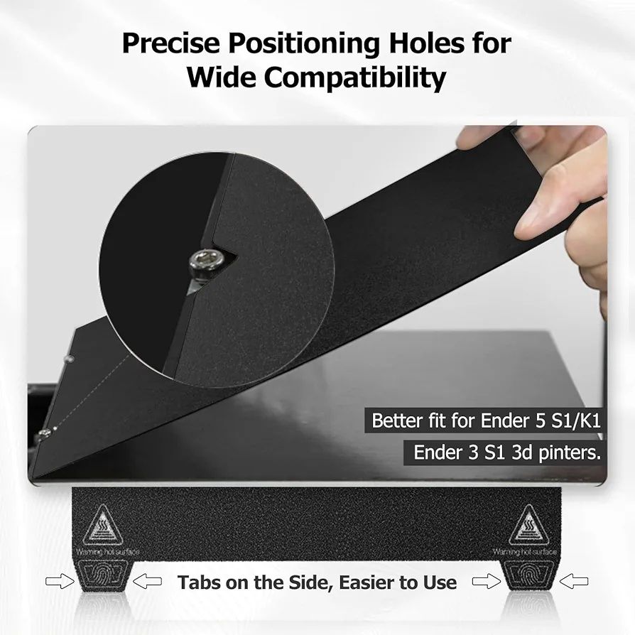 Base plate PEI yoopai para impressora 3D creality 235mm x 235mm