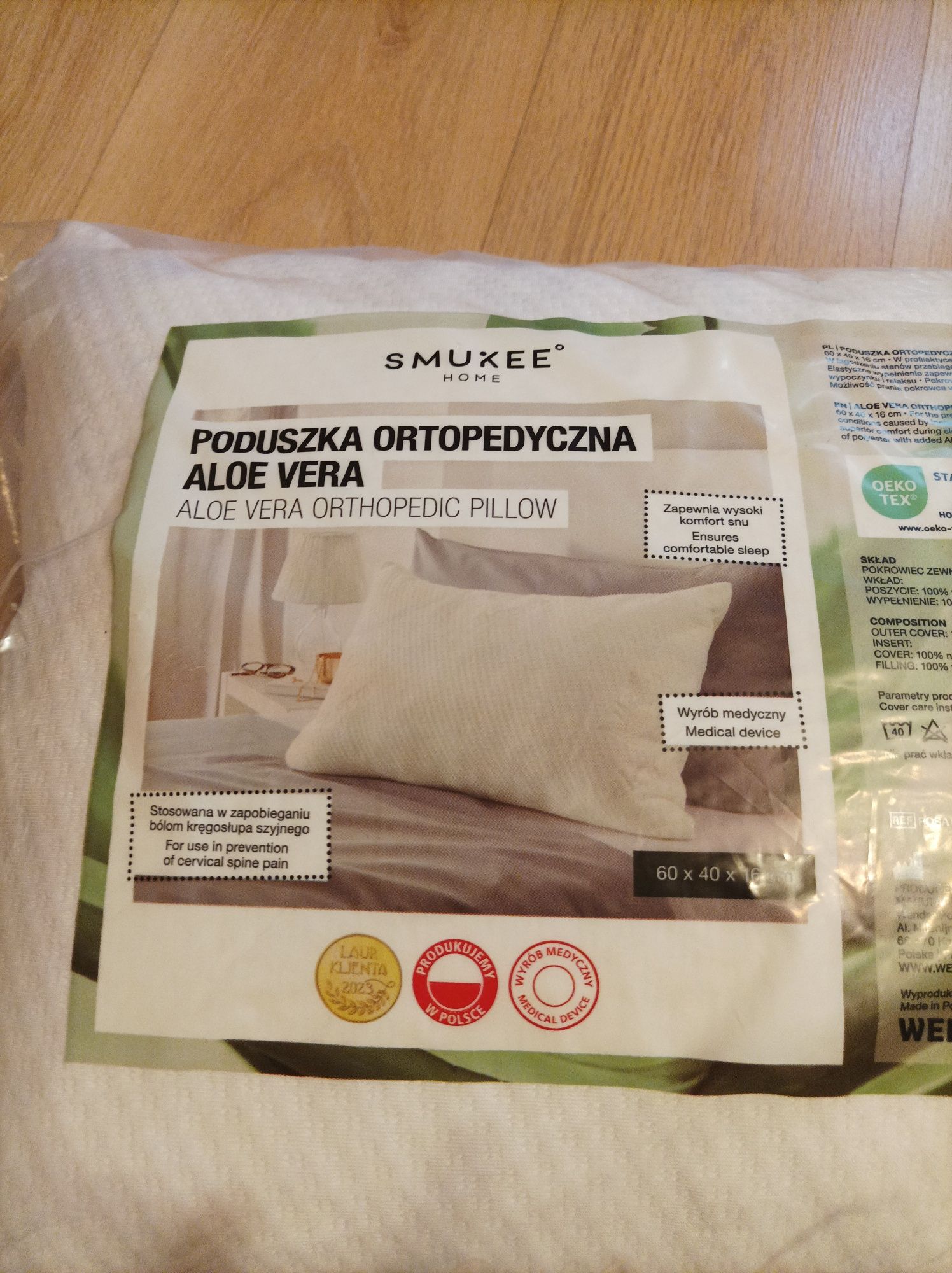 Poduszka ortopedyczna Aloe Vera marki Smukee
