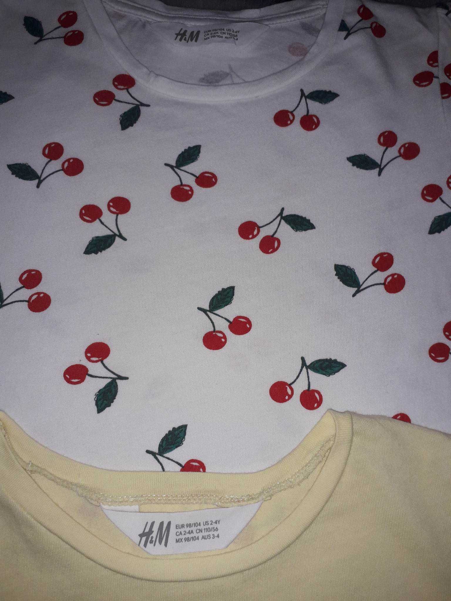 Koszulki/T-shirty H&M/SMYK roz. 98/104 / 5 szt. NOWE