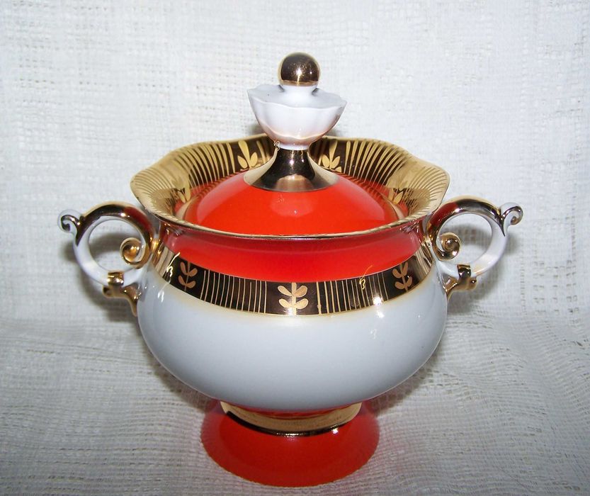 Сахарница от сервиза "Полтава" ПФЗ, 1972 год