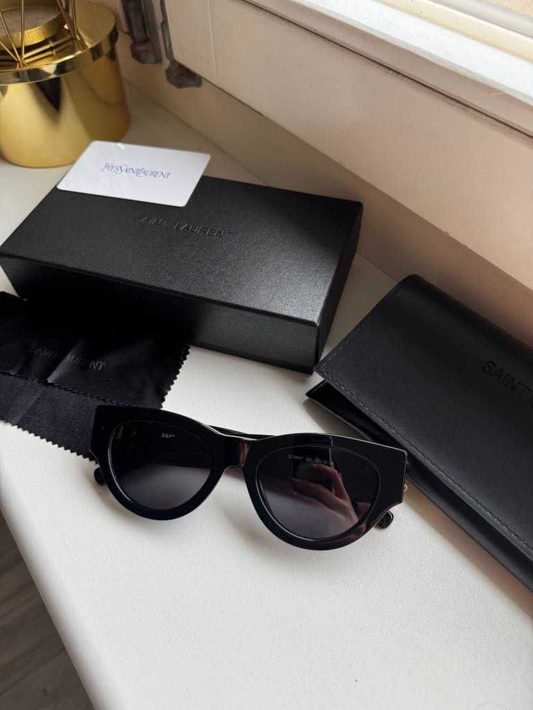 Okulary przeciwsłoneczne damskie cat eye YSL Yves Saint Laurent