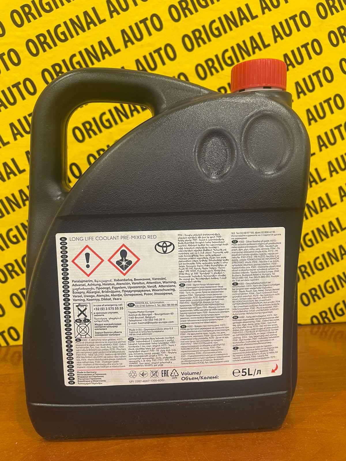 Антифриз TOYOTA (Тойота) G12 Long Life Coolant -37°C красный 5л