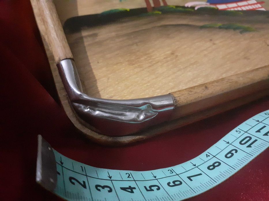 Tabuleiro Antigo Pintado à Mão