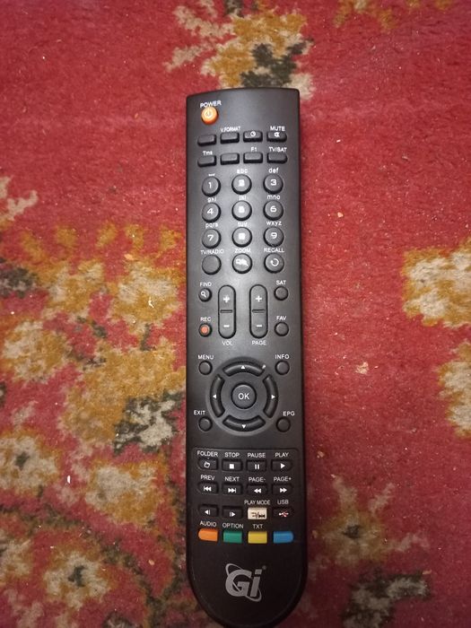 Пульт до супитникового тюнера gi s8120 також підходить до amiko 8900