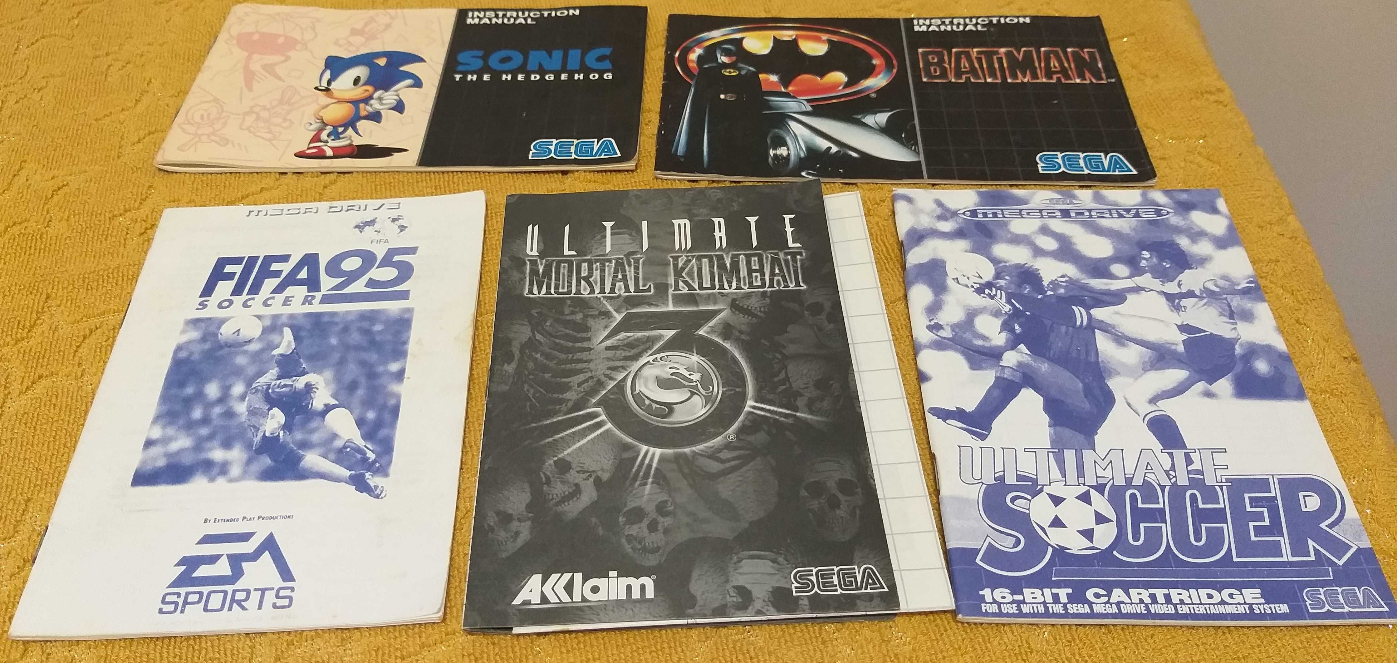 Capas e manuais Mega Drive + Master System