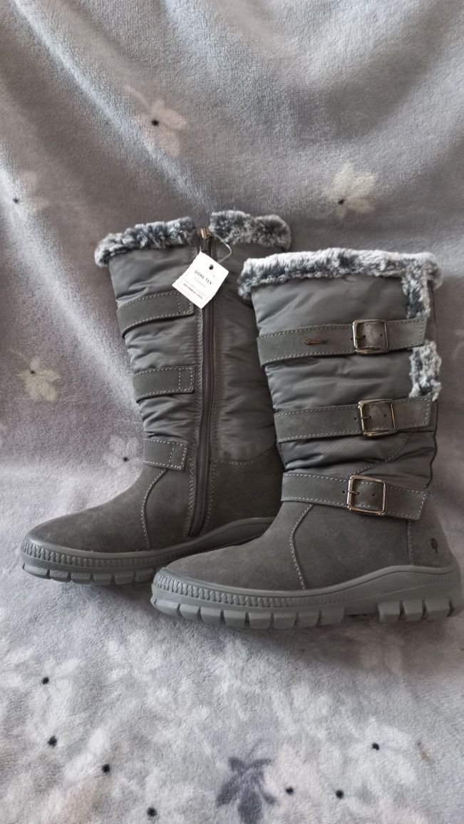 NOWE 29 kozaki, buty zimowe Primigi Gore-tex skórzane